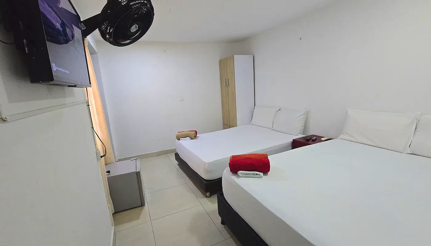habitación doble en el rodadero