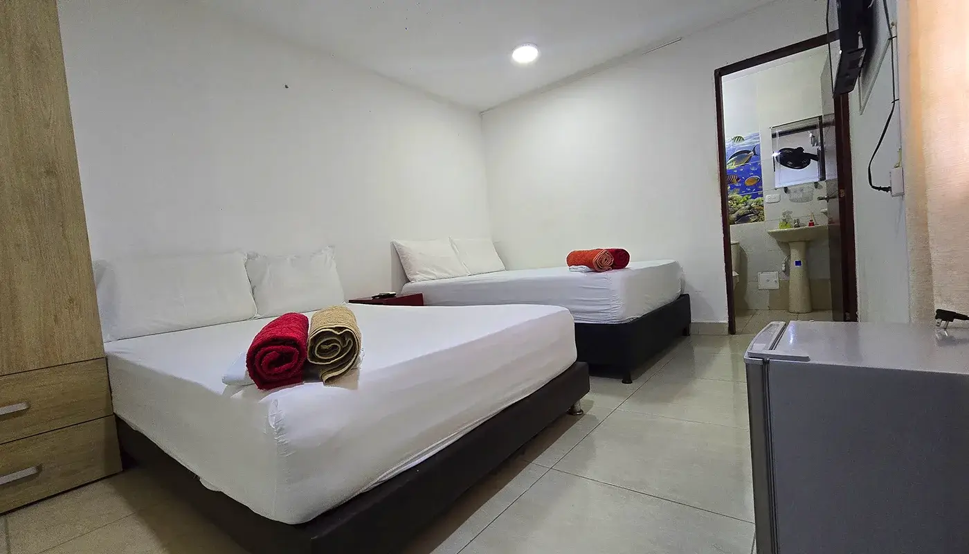 habitación doble por dias rodadero santa marta