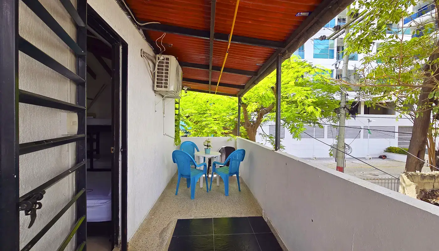 habitacion privada con balcon rodadero